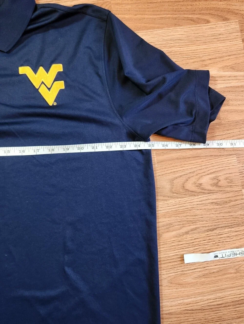 West Virginia Mountaineers Nike Elite Polo Shirt Men XL Blue DRI-FIT Performance